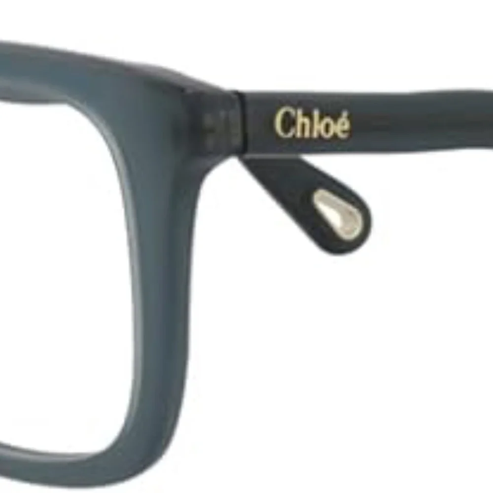 Chloé Matte Slate Blue Square-Angled Optical Glasses